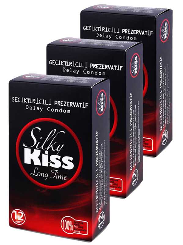 Silky Kiss Prezervatif Long Time Condom (36 Adet) .